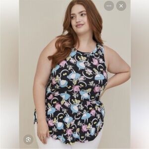 NWOT Torrid Disney Alice in Wonderland Tank Top